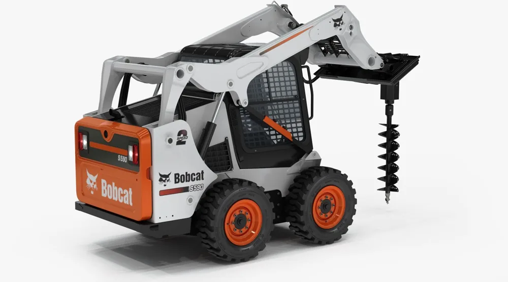 Mini carregadeira Bobcat com perfuratriz trado em Curitiba